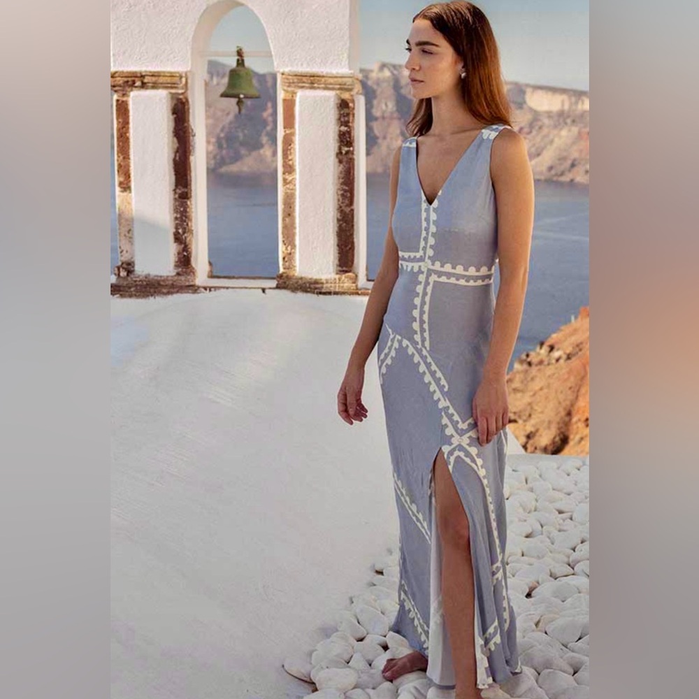 Mon Renn Serape  Dress XS / 6 Blue